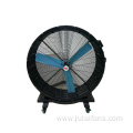 Large wheeled movable industrial fan